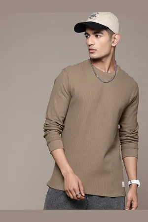 Roadster The Lifestyle Co. Textured Knit Long Sleeve T-shirt
