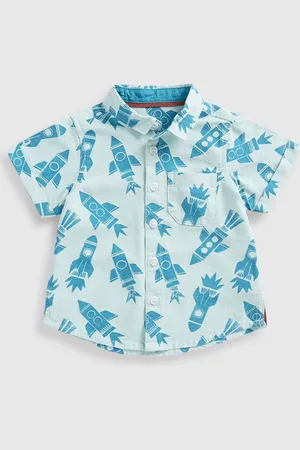 Mothercare Boys Classic Spread Collar Conversational Printed Cotton Casual Shirt