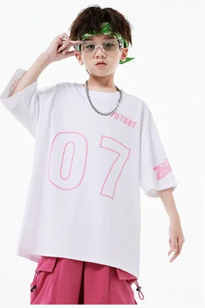 LULU & SKY Unisex Kids Typography Printed Round Neck Oversized T-shirt