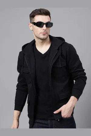HANCOCK Men Fleece Bomber Jacket