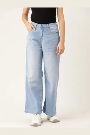 HARVARD Women Light Fade Wide Leg Stretchable Jeans