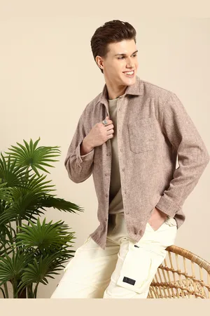 Mast & Harbour Solid Relaxed Fit Pocket Shacket