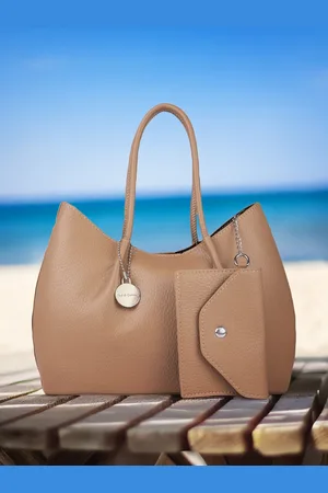 Mast & Harbour Structured Shoulder Bag with Pouch