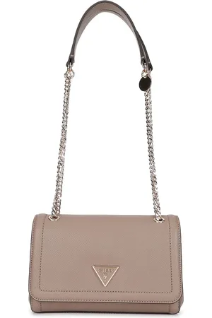 Guess Textured PU Structured Shoulder Bag with Bow Detail