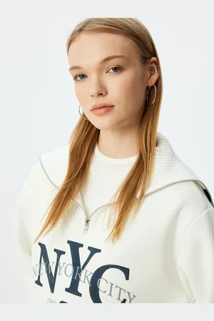 Koton Women Printed Long Sleeves Sweatshirt