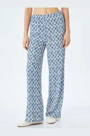 Koton Women Printed Regular Fit Trousers