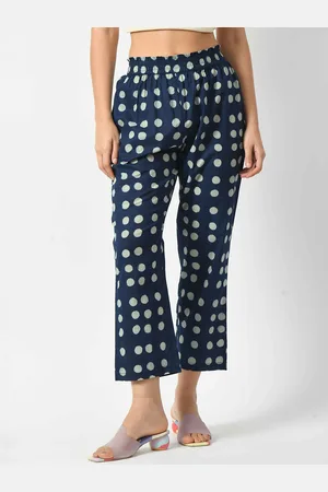 Kalini Women Polka Dot Printed Relaxed Trousers