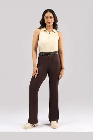 BlissClub Women Flared High-Rise Trouser