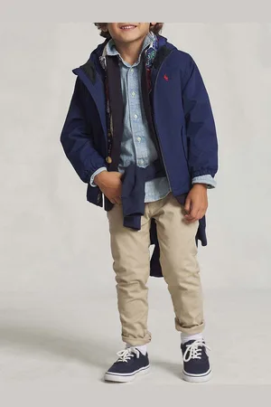 Ralph Lauren Boys P-Layer 1 Water-Repellent Hooded Jacket