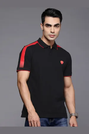 DUCATI Polo Collar Pure Cotton T-shirt