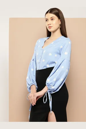 Invictus Printed Puff Sleeve Shirt Style Top