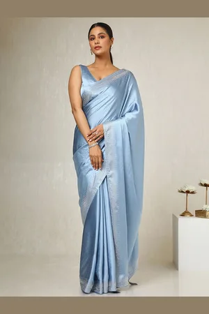 Soch Embellished Beads and Stones Satin Saree