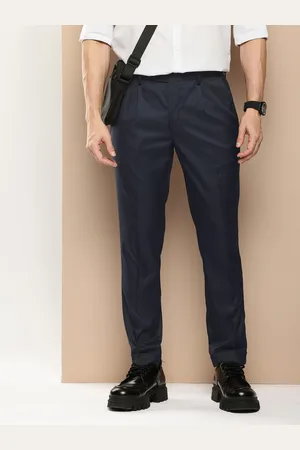 Invictus Men Pleated Smart Casual Trousers