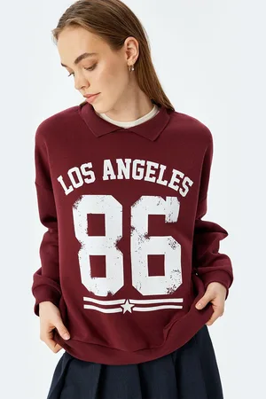 Koton Women Alphanumeric Printed Sweatshirt