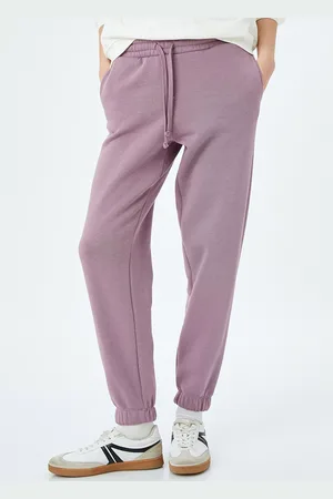 Koton Women Cotton Mid-Rise Joggers