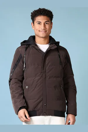 V-Mart Men Padded Jacket with Patchwork