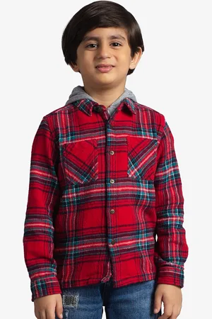 Ed-a-Mamma Boys Premium Gingham Checked Casual Shirt