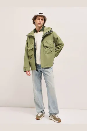 The Bear House Men Hooded Solid Casual Tailored Jacket