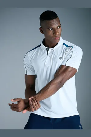 SG Men Solid Polo Collar T-shirt