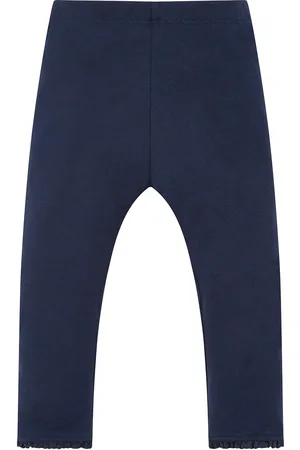 Mothercare Girls Navy Blue Solid Leggings