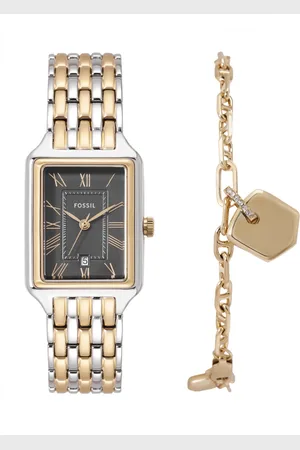 Fossil Raquel Two Tone Watch and Bracelet Set ES5376SET