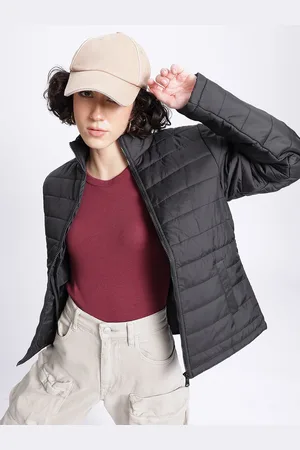 DressBerry Feminine Fit Mock Collar Padded Jacket