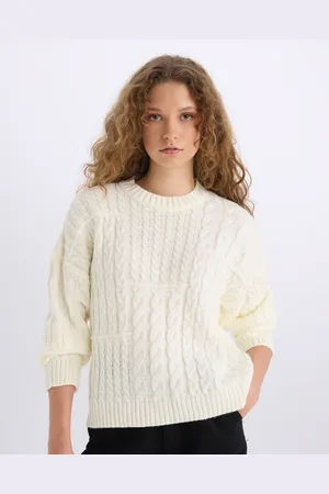 DeFacto Women Cable Knit Pullover