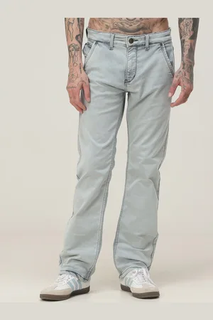 Vudu Men Comfort Relaxed Fit Mid-Rise Stretchable Jeans