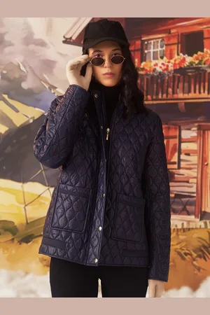 Lakshita Women Acrylic Longline Bomber Jacket