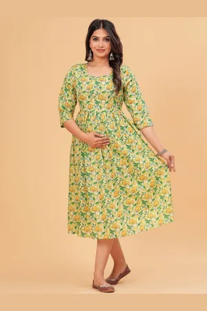 BAESD Women Floral Print Maternity A-Line Dress