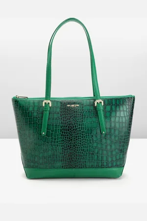 Da Milano Textured Leather Structured Shoulder Bag