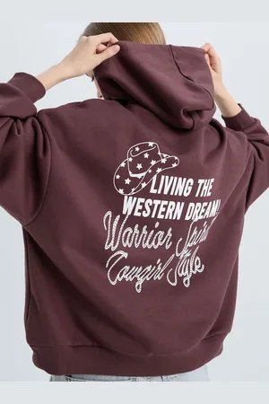 DeFacto Women Typography Printed Pullover