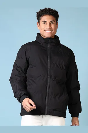 V-Mart Men Padded Jacket with Patchwork