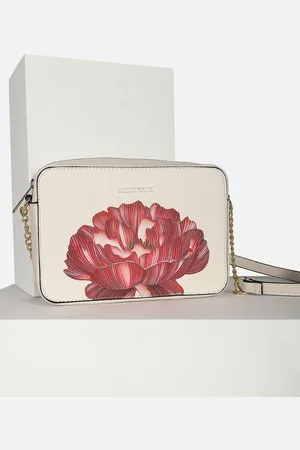 Allen Solly Floral Printed PU Structured Sling Bag