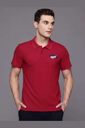HRX Typography Detail Polo Collar Regular Fit Lifestyle T-shirt