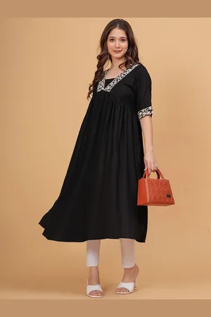 DRESSAR Abstract Printed Square Neck Anarkali Kurta