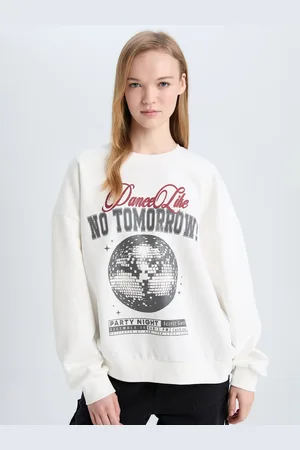 DeFacto Women Cable Knit Printed Pullover