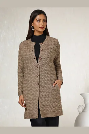 Soch Women Cable Knit Longline Cardigan