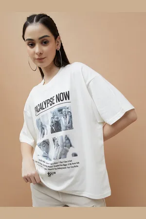 Lifestyle Women Graphic Printed Oversized T-shirt