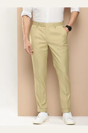 Invictus Men Pleated Casual Trousers