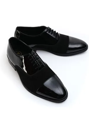 MONKSTORY Men Tuxedo Lace-ups Formal Oxfords