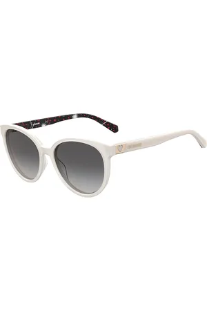 Moschino Metal Plaque Women Cateye Sunglasses with UV Protected Lens 716736716657