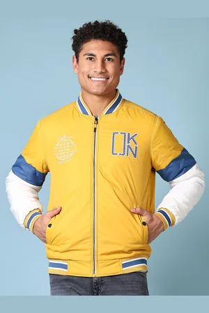 V-Mart Men Varsity Jacket with Embroidered
