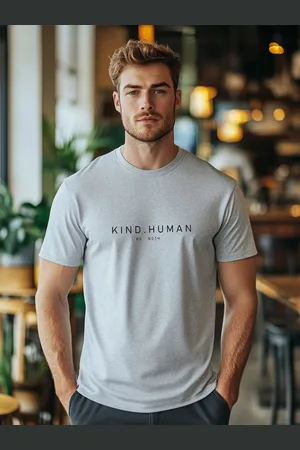 NOBERO Men Typography Printed T-shirt