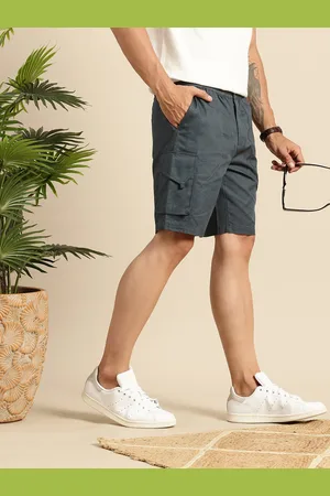 Mast & Harbour Men Pure Cotton Cargo Shorts