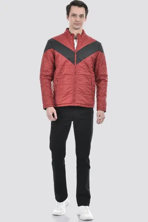 NUMERO UNO Colourblocked Stand Collar Lightweight Reversible Puffer Jacket