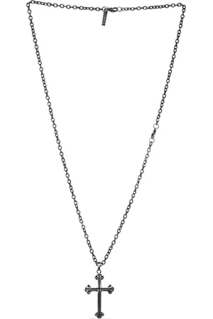 Police Men Silver-Toned Silver Doolin Necklace