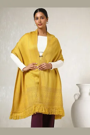 Soch Women Ethnic Motifs Woven Design Acrylic Shawl