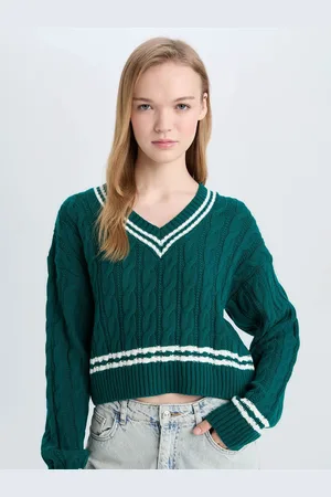 DeFacto Women Cable Knit Pullover