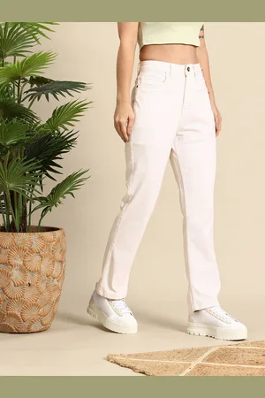 Mast & Harbour Women Straight Fit Stretchable Jeans